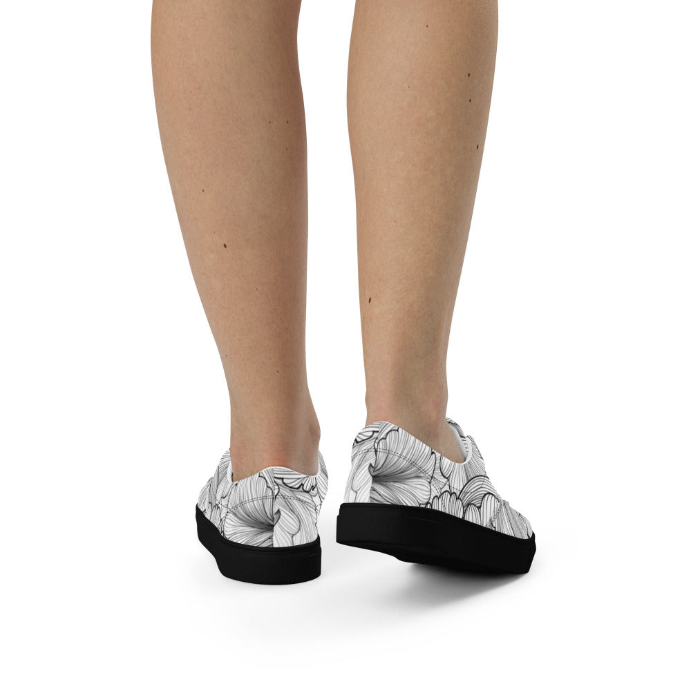 Flowing Petals Women's Sneakers - https://ascensionemporium.net